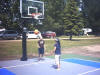30 x 60 outdoor game court, Keiver Lake Campground, Alberta